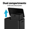Pedal Bins Rubbish Bin Dual Compartment Waste Recycle Dustbins 40L Black