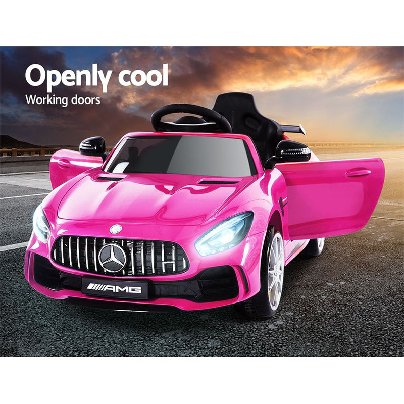 Kids Ride On Car MercedesBenz AMG GT R Electric Pink