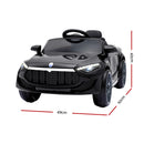 Rigo Kids Ride On Car Electric Toys 12V Battery Remote Control Black MP3 LED