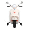 Kids Ride On Car Motorcycle Motorbike VESPA Licensed Scooter Electric Toys White