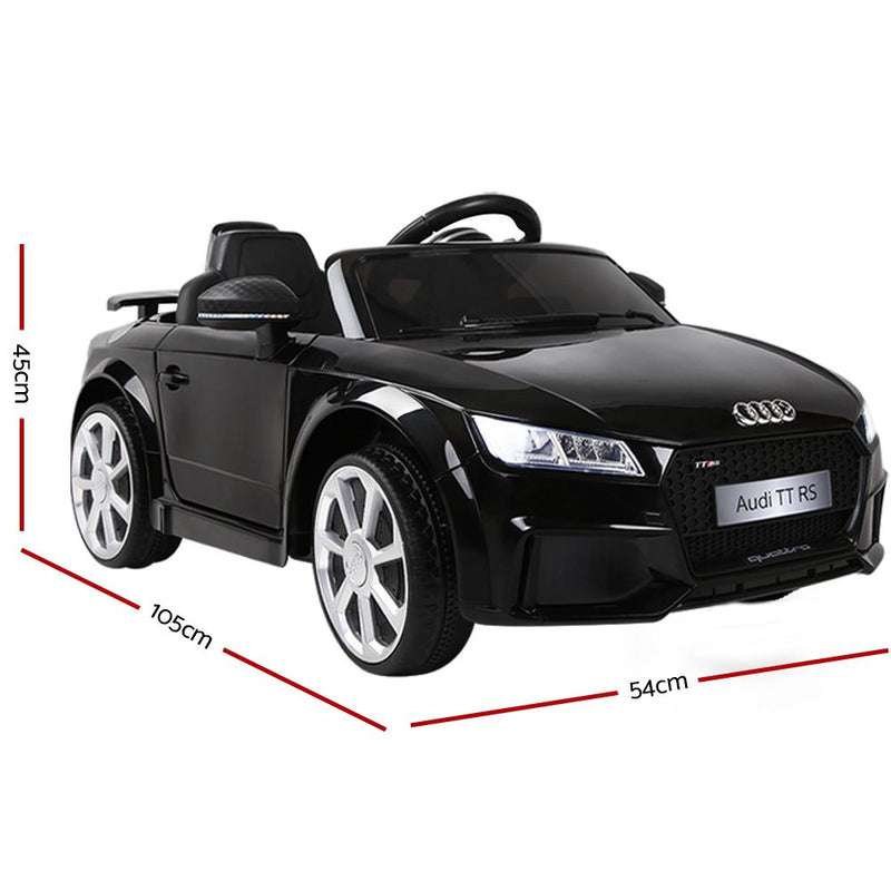 Kids Ride On Car Audi Licensed TT RS Black