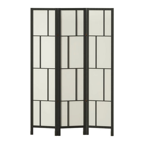 Artiss Ashton Room Divider Screen Privacy Wood Dividers Stand 3 Panel Black