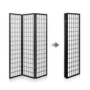 Artiss 6 Panel Room Divider Privacy Screen Foldable Pine Wood Stand Black