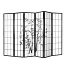 Artiss 6 Panel Room Divider Screen Privacy Dividers Pine Wood Stand Black White