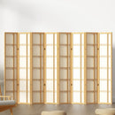 Artiss Room Divider Screen Privacy Wood Dividers Stand 8 Panel Nova Natural
