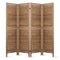 Artiss Room Divider Privacy Screen Foldable Partition Stand 4 Panel Brown