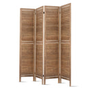 Artiss Room Divider Privacy Screen Foldable Partition Stand 4 Panel Brown