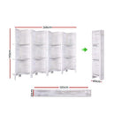 Artiss Room Divider Screen 8 Panel Privacy Foldable Dividers Timber Stand Shelf