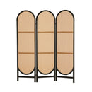 Artiss 3 Panel Room Divider Screen 151x180cm Rattan Brown