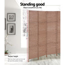 Artiss 6 Panel Room Divider Screen Privacy Timber Foldable Dividers Stand Natural