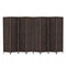 Artiss Room Divider 8 Panel Dividers Privacy Screen Rattan Wooden Stand Brown