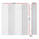 Artiss 4 Panel Room Divider Screen 164x170cm Pegboard White