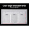 Devanti Range Hood 900mm Rangehood 90cm Stainless Steel Glass Kitchen Canopy Black