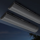 Devanti 2x Electric Radiant Strip Heater Panel Outdoor Heating Heat Bar 1800W