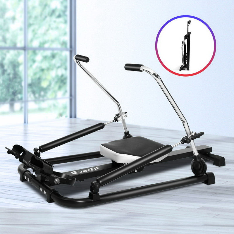 Everfit Rowing Exercise Machine Rower Hydraulic Resistance Fitness Gym Cardio