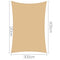 Instahut 3 x 5m Waterproof Rectangle Shade Sail Cloth - Sand Beige