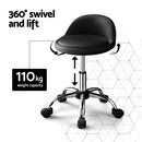 Artiss Salon Stool Swivel Chair Backrest Chairs