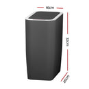 Devanti Motion Sensor Bin Automatic Rubbish Bins Waste Trash Can Ash Black 9L