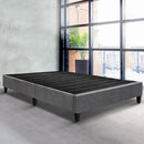 Artiss King Size Bed Base Frame Pine Wood Slats - Grey