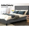 Artiss King Single Size Bed Base Frame Mattress Platform Grey Fabric Wooden