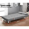 Artiss 3 Seater Fabric Sofa Bed - Grey