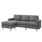 Artiss Sofa Lounge Set Couch Futon Corner Chaise Fabric 4 Seater Suite Grey