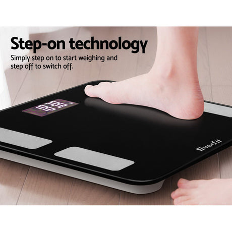 Digital Body Fat Scale - Black