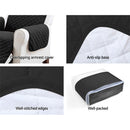 Artiss Sofa Cover Quilted Couch Covers Protector Slipcovers 1 Seater Black