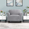 Artiss Velvet Sofa Cover Plush Couch Cover Lounge Slipcover 1 Seater Grey