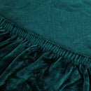 Artiss Velvet Sofa Cover Plush Couch Cover Lounge Slipcover 2 Seater Agate Green