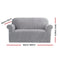 Artiss Velvet Sofa Cover Plush Couch Cover Lounge Slipcover 2 Seater Grey