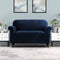 Artiss Velvet Sofa Cover Plush Couch Cover Lounge Slipcover 2 Seater Sapphire