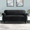 Artiss Velvet Sofa Cover Plush Couch Cover Lounge Slipcover 3 Seater Black