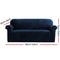 Artiss Velvet Sofa Cover Plush Couch Cover Lounge Slipcover 3 Seater Sapphire