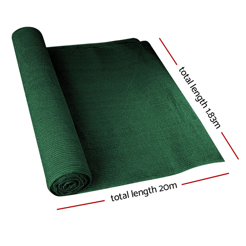 Instahut 1.83 x 20m Shade Sail Cloth - Green