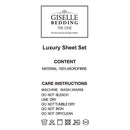 Giselle Bedding Double Size 4 Piece Micro Fibre Sheet Set - Black