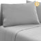 Giselle Bedding Double Size 4 Piece Micro Fibre Sheet Set - Grey