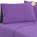 Giselle Bedding Double Size 4 Piece Micro Fibre Sheet Set - Purple