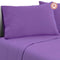 Giselle Bedding Queen Size 4 Piece Micro Fibre Sheet Set - Purple