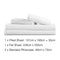 Giselle Bedding Double Size 4 Piece Micro Fibre Sheet Set - White