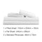 Giselle Bedding Queen Size 4 Piece Micro Fibre Sheet Set - White