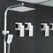 WELS 10 Rain Shower Head Set Bathroom Square Dual Heads Taps Hand Held High Pressure DIY"