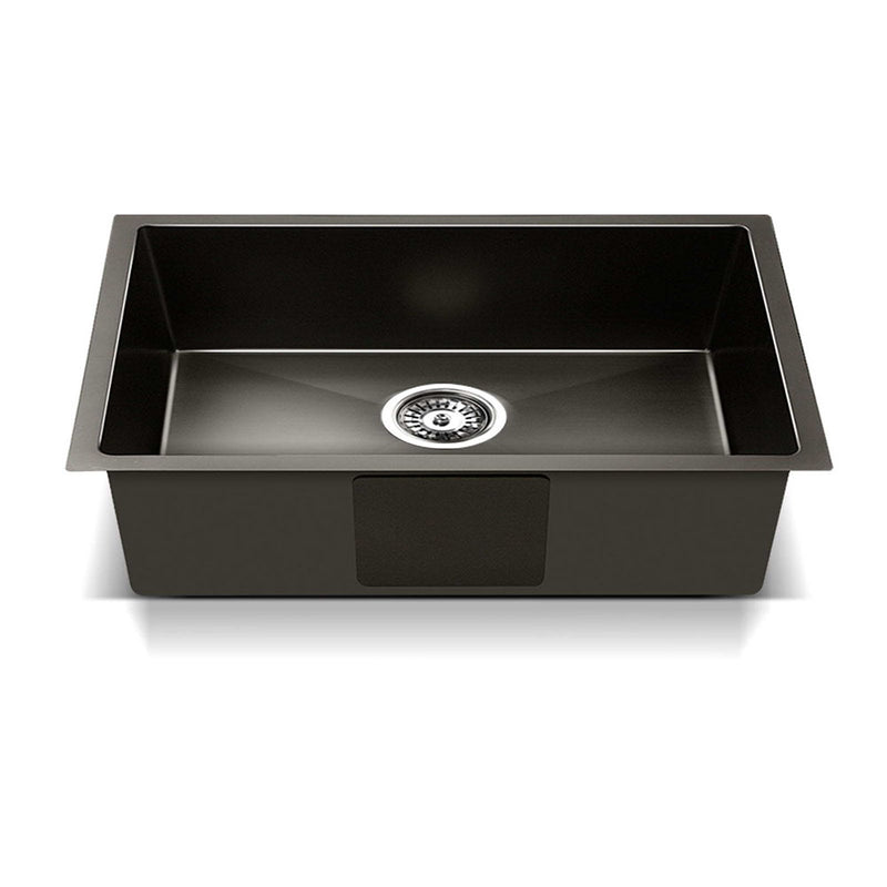 Cefito 30cm x 45cm Stainless Steel Kitchen Sink Under/Top/Flush Mount Black