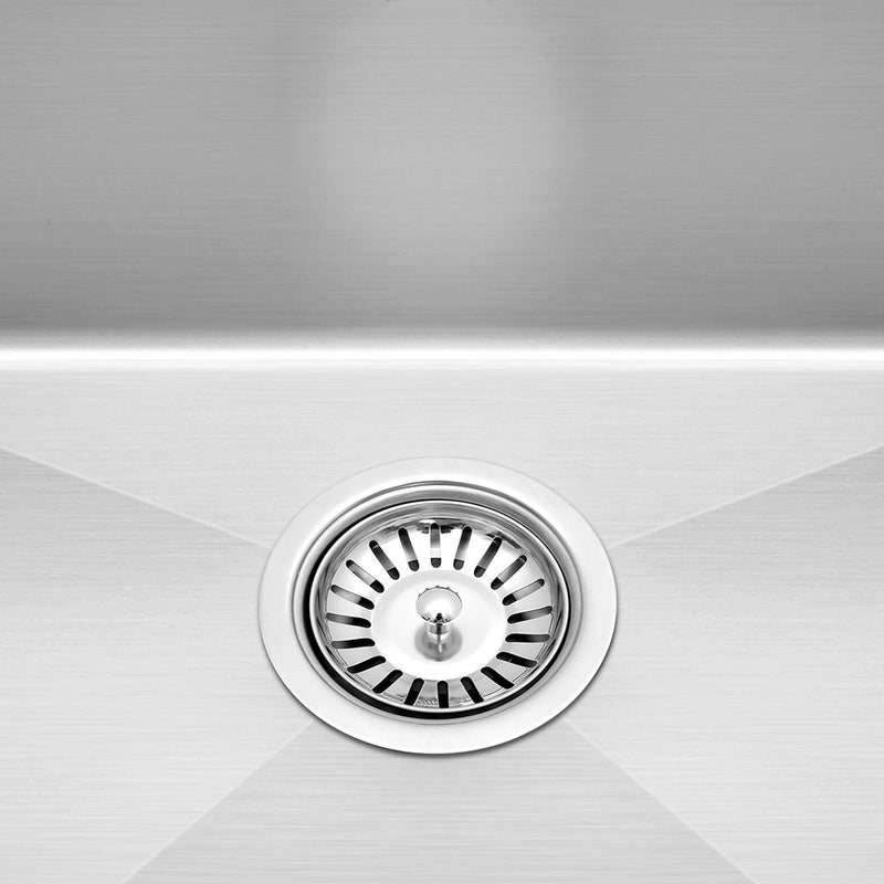 Cefito 54cm x 44cm Stainless Steel Kitchen Sink Under/Top/Flush Mount Black