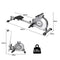 Centra Magnetic Rowing Machine 10 Level Resistance Exercise Fitness Home Gym