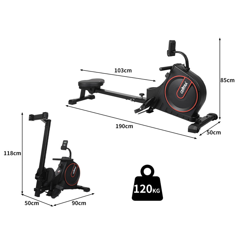 Centra Magnetic Rowing Machine 16 Level Resistance Exercise Fitness Home Gym