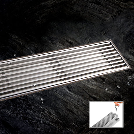 Cefito Bathroom 800mm Stainless Steel Shower Grate