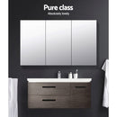 Cefito Stainless Steel Bathroom Mirror Cabinet Vanity Shaving Medicine Storage 1200x720mm Silver
