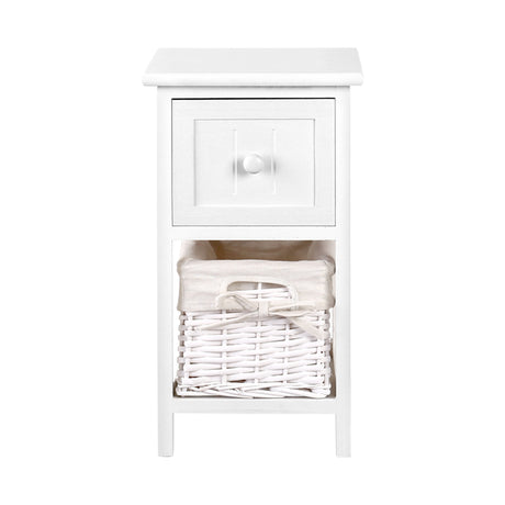 2 PCS Artiss Bedside Table - White