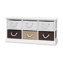 Artiss Storage Bench Shoe Organiser 6 Drawers Chest Cabinet Rack Box Shelf Stool